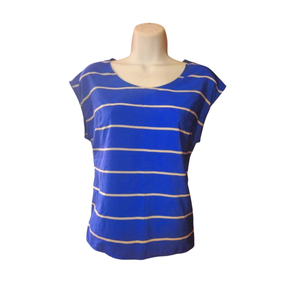 Old Navy Blue Striped Women's Top Size XS